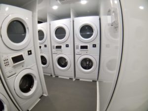 Inside Laundry Trailer